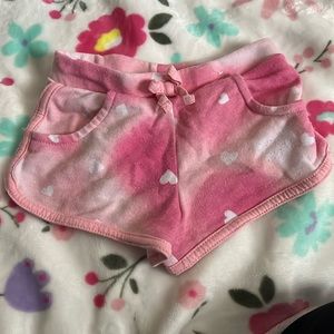 Garanimals pink and white heart shorts size 2t